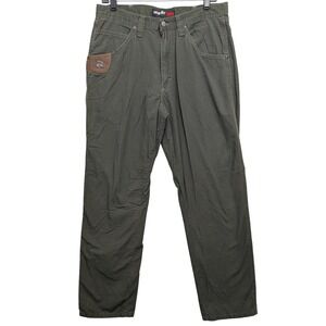 Wrangler Riggs Workwear Ranger Pants Mens 34x34 Olive Green Ripstop 3W045LD